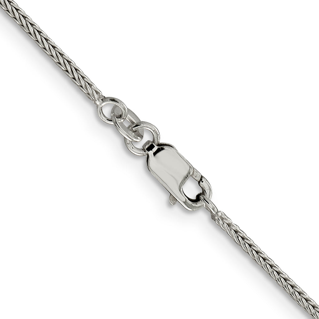 Sterling Silver 1.45mm Diamond-Cut Round Franco Chain