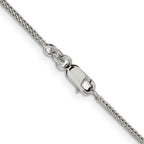 Sterling Silver 1.45mm Diamond-Cut Round Franco Chain
