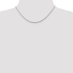Sterling Silver 1.45mm Diamond-Cut Round Franco Chain