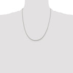 Sterling Silver 1.45mm Diamond-Cut Round Franco Chain