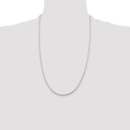 Sterling Silver 1.45mm Diamond-Cut Round Franco Chain