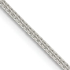 Sterling Silver 1.45mm Diamond-Cut Round Franco Chain