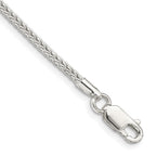 Sterling Silver Diamond-Cut Franco Chain Bracelet 2mm