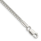 Sterling Silver Diamond-Cut Franco Chain Bracelet 2.5mm