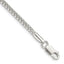 Sterling Silver Diamond-Cut Franco Chain Bracelet 2.5mm