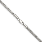 Sterling Silver 3.4mm Diamond-cut Round Franco Chain