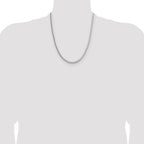 Sterling Silver 3.4mm Diamond-cut Round Franco Chain