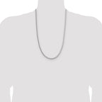Sterling Silver 3.4mm Diamond-cut Round Franco Chain