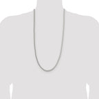 Sterling Silver 3.4mm Diamond-cut Round Franco Chain