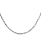 Sterling Silver 3.8mm Diamond-cut Round Franco Chain