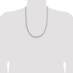 Sterling Silver 3.8mm Diamond-cut Round Franco Chain
