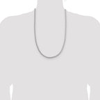 Sterling Silver 3.8mm Diamond-cut Round Franco Chain