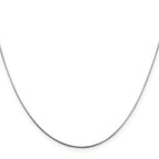 Sterling Silver Diamond-Cut Snake Chain Necklace 0.85mm