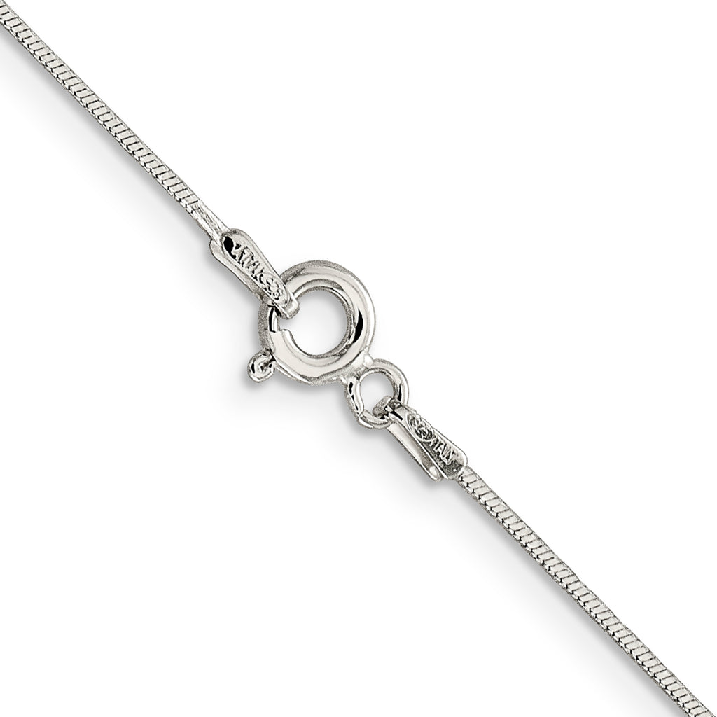 Sterling Silver .85mm Diamond-Cut Snake Chain