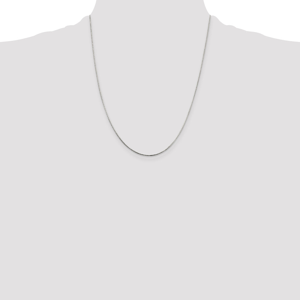 Sterling Silver .85mm Diamond-cut Snake Chain