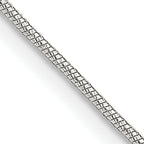 Sterling Silver .85mm Diamond-Cut Snake Chain