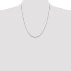 Sterling Silver 1.25mm Diamond-cut Snake Chain