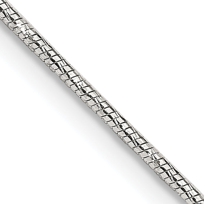 Sterling Silver 1.25mm Diamond-cut Snake Chain Main image