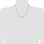 Sterling Silver 3.5mm 6-sided Oval Snake Chain