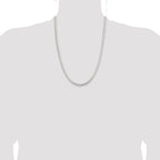 Sterling Silver 5mm 6-sided Oval Snake Chain