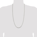 Sterling Silver 5mm 6-sided Oval Snake Chain
