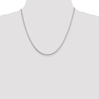 Sterling Silver 2mm Diamond-cut Snake Chain