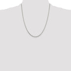 Sterling Silver 2mm Diamond-cut Snake Chain