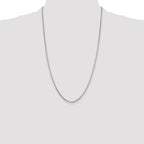 Sterling Silver 2mm Diamond-cut Snake Chain