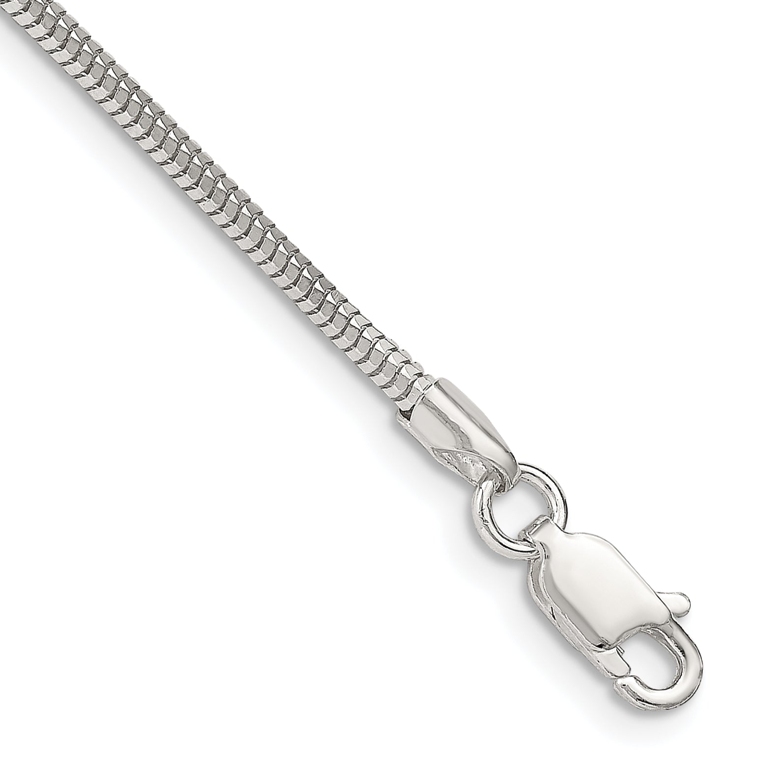 Sterling Silver 2mm Diamond-cut Snake Chain Main image
