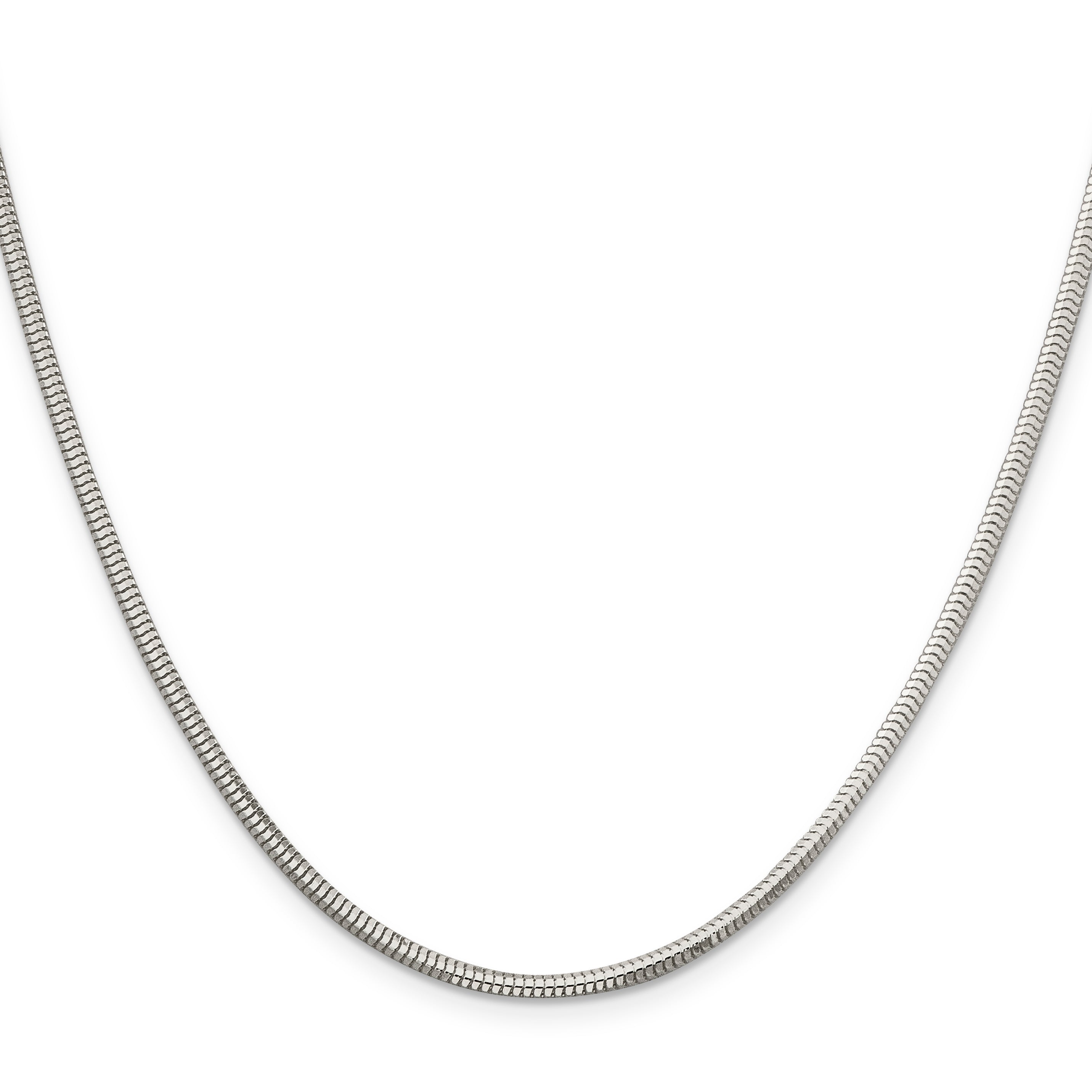 Sterling Silver 2.5mm Diamond-cut Snake Chain Secondary image