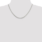 Sterling Silver 2.5mm Diamond-cut Snake Chain