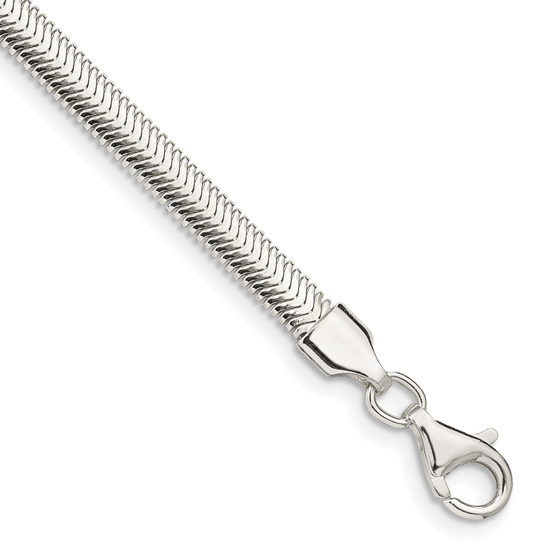 Sterling Silver 4.2mm Flat Oval Snake Chain Main image