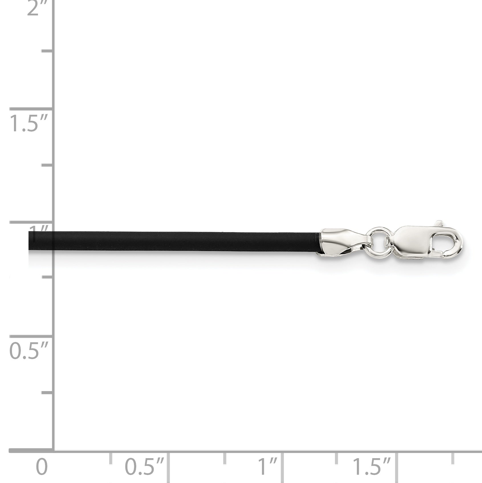 Sterling Silver Cord Chain Necklace 2mm