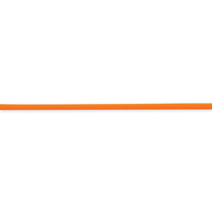 Tangerine Rubber Cord Necklace in Sterling Silver, 18 Inch - Sophia Jewelers