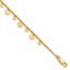 Affordable Expressions Sterling Silver Gold-tone Circle Disc Plus Extender - Total Anklet