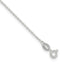Sterling Silver 1mm Cable Chain 9 inch Plus 1 inch Extender - Total 10 inch Anklet