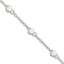 Sterling Silver Heart Childs 6 Inch Plus 1 Inch Ext. Bracelet