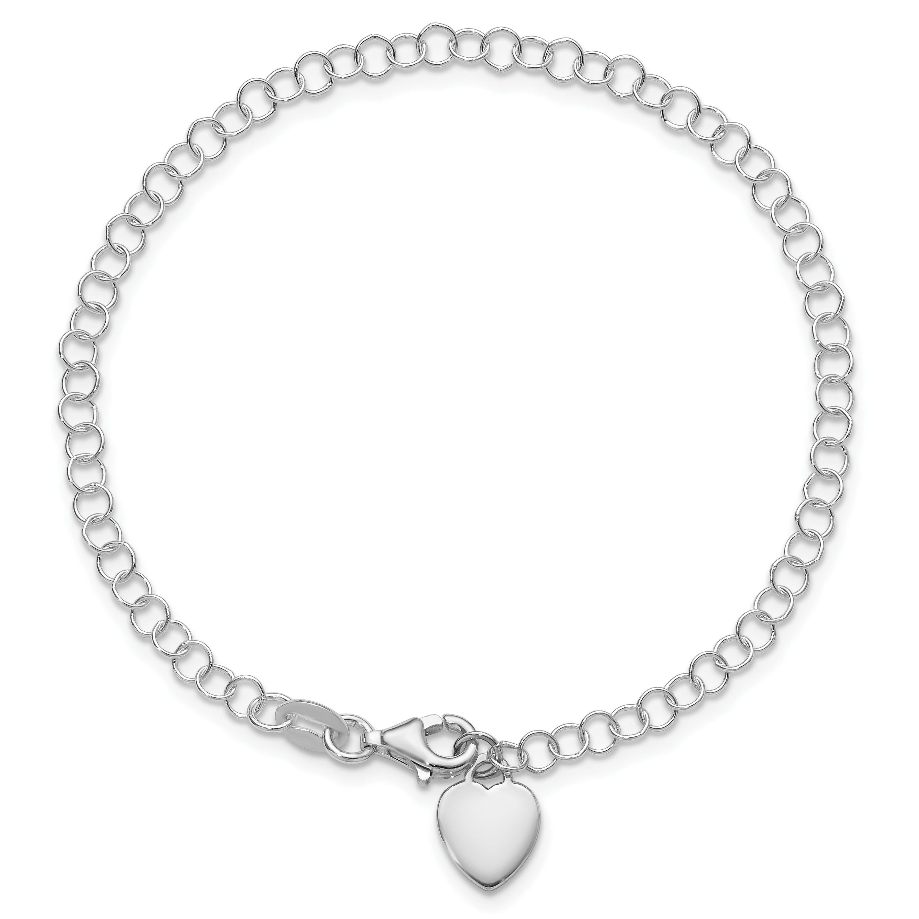 Sterling Silver Round Link Bracelet