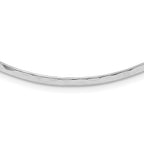 Sterling Silver 3.5mm Hammered Neck Collar