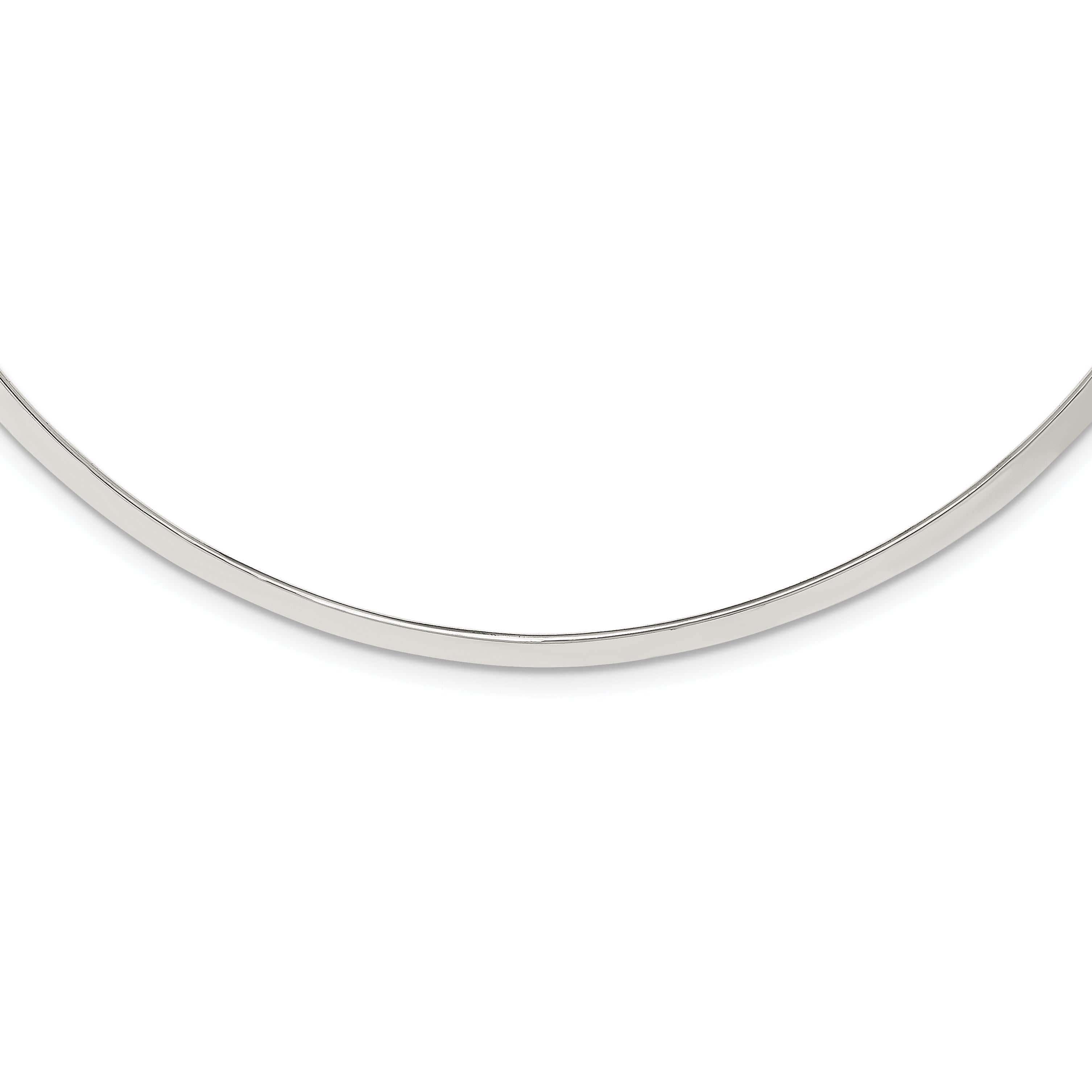Sterling Silver Polished 4mm Neck Collar Main image