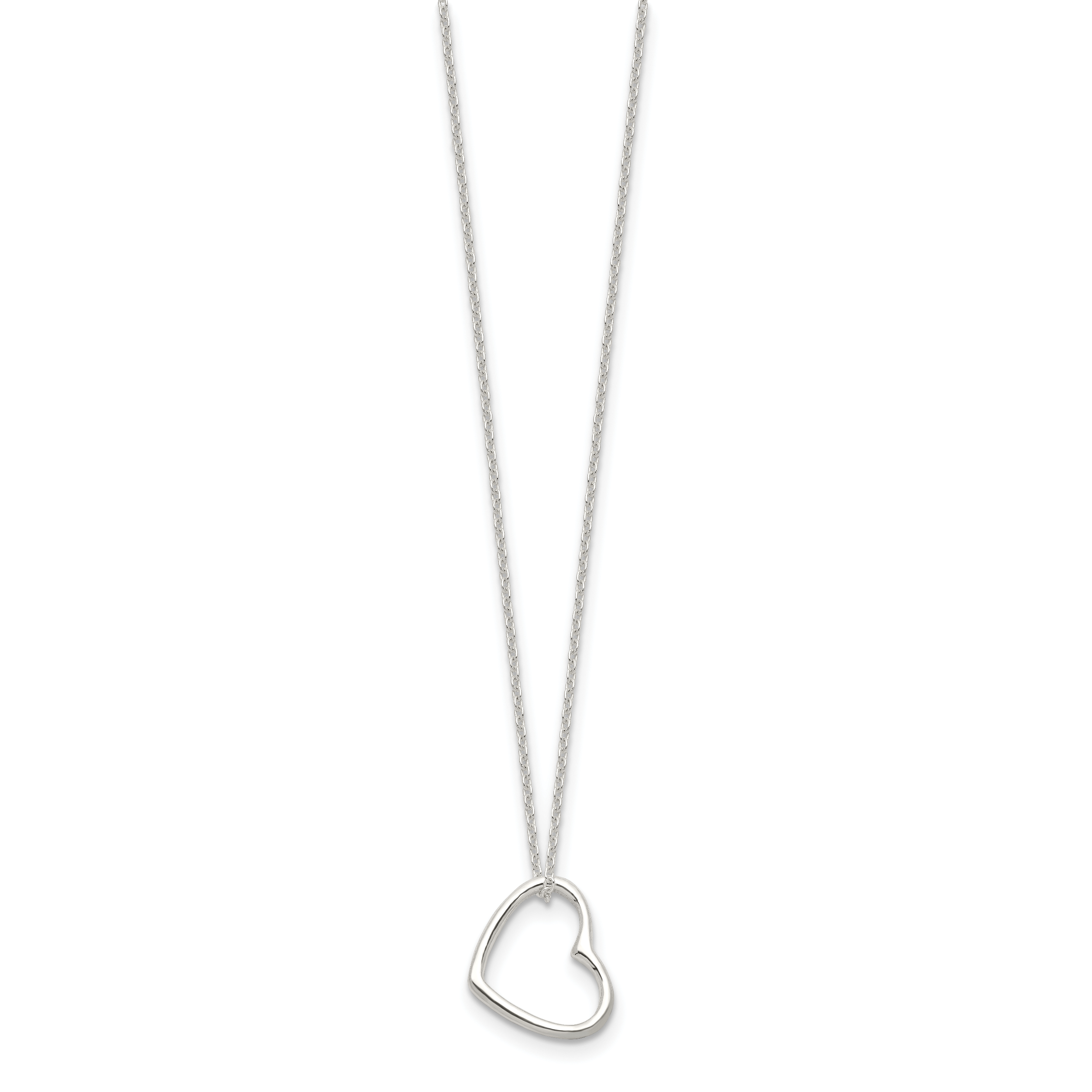 Heart Necklace in Sterling Silver Secondary image