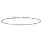 Sterling Silver 1.5mm Rolo Chain 9 inch Plus 1 inch Extender - Total 10 inch Anklet