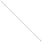 Sterling Silver 1.8mm Singapore Chain 10 inch Plus 1 inch Extender Chain - Total 11 inch Anklet