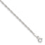 Sterling Silver 1.8mm Singapore Chain 10 inch Plus 1 inch Extender Chain - Total 11 inch Anklet