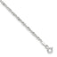 Sterling Silver 2mm Singapore Chain 9 inch Plus 1 inch Extender Chain - Total 10 inch Anklet