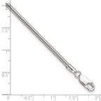Sterling Silver 2.5mm Snake Chain 9 inch Plus 1 inch Extender - Total 10 inch Anklet