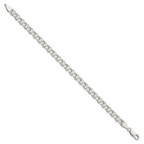 Sterling Silver 5.5mm Double Link Charm Bracelet