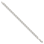 Sterling Silver 6mm Double Link Charm Bracelet