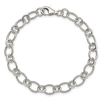 Link Bracelet in Sterling Silver, 7mm - Sophia Jewelers