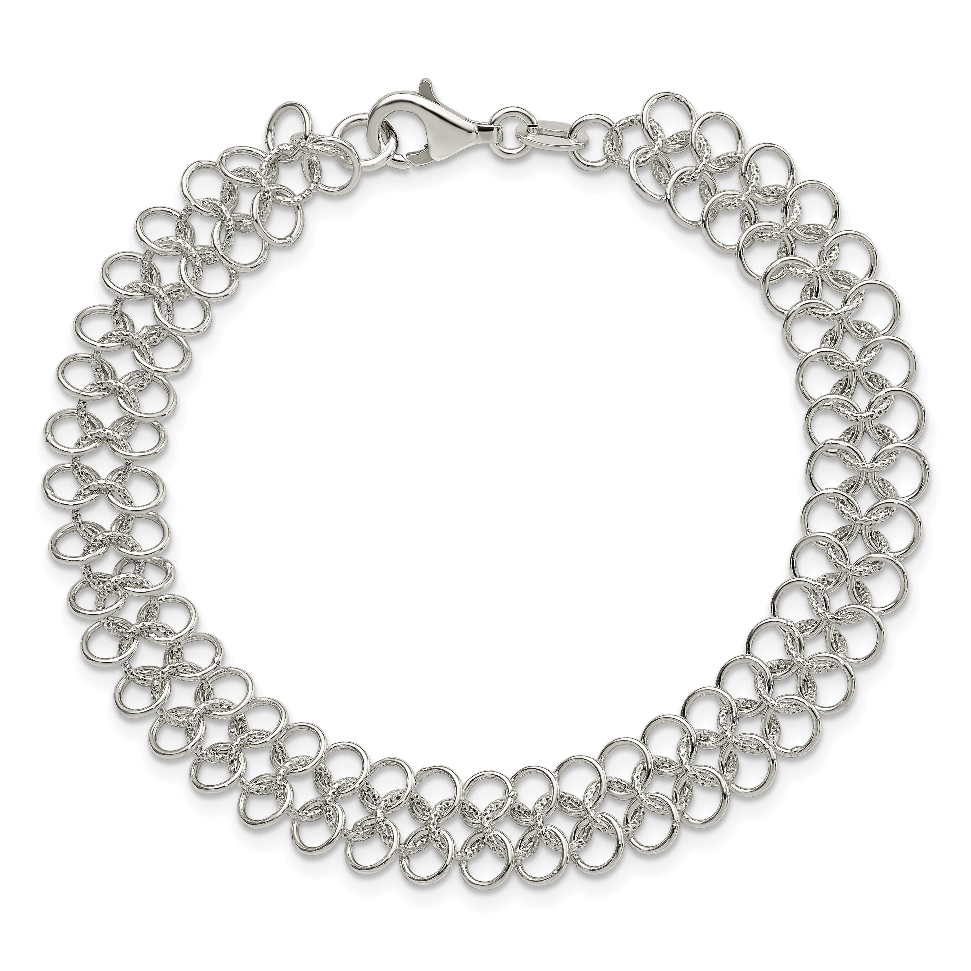 Sterling Silver Fancy Link Bracelet